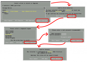 VMware ESXi install