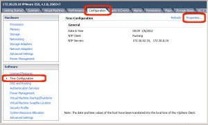 NTP on the VMware Host