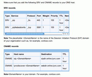 office365 dns records