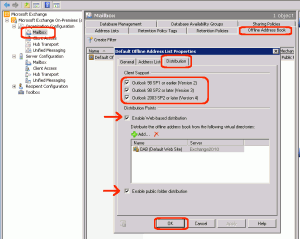 Exchange OAB version