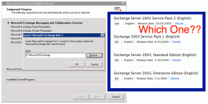 selecting the exchange disk