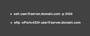 ssh and sftp custom port number