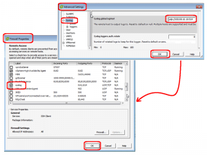 VMware syslog forwarding