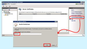 self-signed certificate Windows